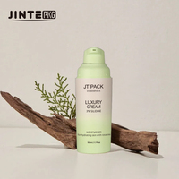 Flacon pompe sans air pour crème et sérum visage, couleur verte dégradée personnalisée, 30 ml 50 ml