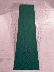 Panneau mural moderne en PVC SPC imitation carrelage vert foncé durable, imperméable, avec design graphique pour la décoration intérieure domestique - Product Image 4