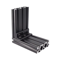 Support d'angle intérieur en L à fente réglable de précision 30 mm pour profilés aluminium série 25, 30, 30x30 mm, 40, thermolaqué