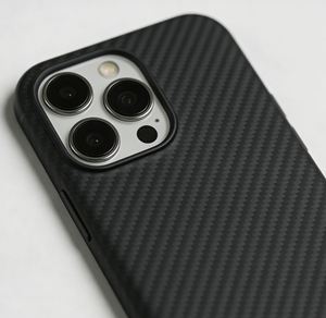 Étui de téléphone multifonction en fibre de carbone 3K SHENYU, tissage sergé, léger, résistant aux rayures, épaisseur 5 mm pour iPhone 16/15/14 Pro - Product Image 4