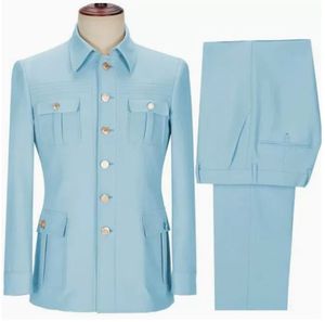 Nuevo Conjunto de Traje para <span class=keywords><strong>Hombre</strong></span> de 2 Piezas, Traje Ajustado, Traje de Fiesta de Boda, Conjunto de Traje de Negocios para <span class=keywords><strong>Hombre</strong></span> - Product Image 2