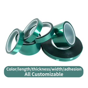 Campione gratuito nastro adesivo per mascheratura in Silicone colorato resistente alle alte Temperature in poliestere Pet Film