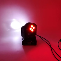 WF Mini LED 10W Double Face 4-Eyes Laser Shaking Head Stage Light DMX Sound Control Dj Light Equipment