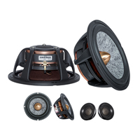 GMINJOO Speaker Komponen 3 Jalur 4 Ohm Kabinet Logam Sensitivitas 90dB Suara Transparan untuk Audio Mobil OEM