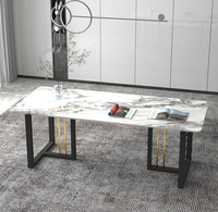 Support de table moderne en fer STG, cadre de table à manger, panneau trépied en métal pour table basse, bureau, salon, hôtel