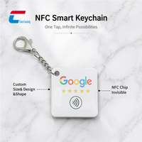 Google Reivew Schlüsselanhänger 13,56 MHz NFC Epoxy-Tag mit Individueller Bedruckung Smart Card für Social Media Sharing