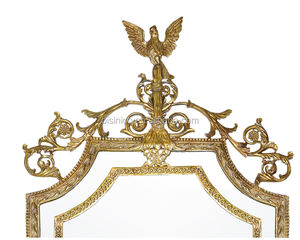 <span class=keywords><strong>Espejo</strong></span> con Marco de Latón <span class=keywords><strong>Dorado</strong></span> Ornamentado de Estilo <span class=keywords><strong>Barroco</strong></span> Antiguo para Decoración de Paredes - Product Image 3
