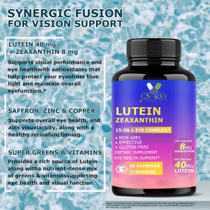 Prix de gros – Capsules Complexe Oculaire 15-en-1, sans OGM, soutien efficace <span class=keywords><strong>pour</strong></span> la santé oculaire, capsules de lutéine et de zéaxanthine, améliore la <span class=keywords><strong>vision</strong></span> - Product Image 4
