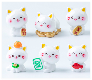 Doll House <strong>Kits</strong> Miniature <strong>fairy</strong> Mini Bath Toys <strong>Garden</strong> Figures Animals Chinese New Year Lucky Cat 3D Aquarium Resin Ornaments - Product Image 3