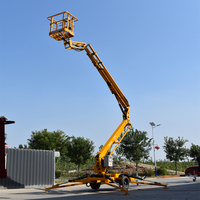 Nacelle élévatrice articulée remorquable CE 200 kg 12 m pour la réparation de toitures