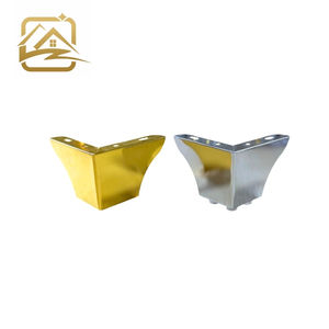 Venta directa de fábrica, patas de sofá metálicas sólidas en forma de L de 8 cm, dos en uno, patas de hierro para muebles, repuesto para sofá cama y armario. - Product Image 1