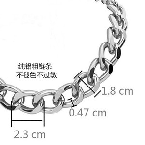 <b>Chunky</b> Chain <b>Necklace</b> 40cm 7cm Aluminum Alloy Women's Clavicle Chain Fashion Jewelry Gift - Product Image 2