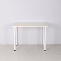 Bureau d'ordinateur moderne minimaliste en MDF blanc, mobilier de bureau à domicile, vente chaude
