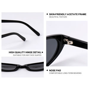 高品質スモールレオパードオーバルY2Kデザイナーシェード偏光高級サングラスアセテートサングラス女性用 - Product Image 4