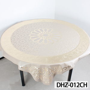 Customized Waterproof Clear PVC <strong>Table</strong> Cover Oilproof Heavy Duty <strong>Round</strong> Tablecloth Plastic <strong>Protector</strong> for Dining Room - Product Image 4