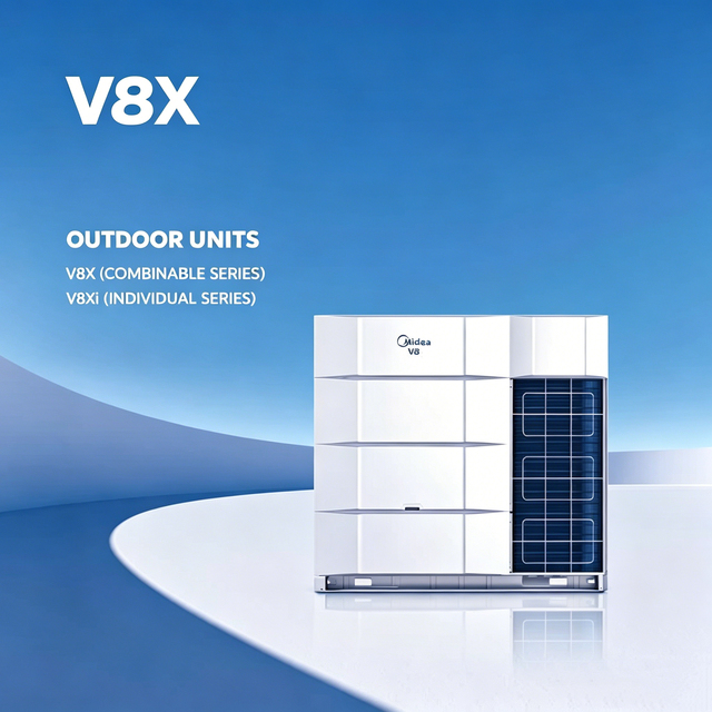 Inverter VRF Multi Split Air Conditioning System High Efficiency Commercial Central Air Conditioner for Project Use