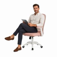 Nouvelle Chaise de Bureau Ergonomique Pivotante en Maille pour Cadres, Confort Optimal pour le Personnel