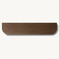 Armoire robuste à 4 portes en chêne massif de style américain moderne pour chambre et salon