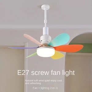 Lampe de plafond à LED avec ventilateur de plafond, lumière à 3 couleurs, intensité réglable, pour chambre à coucher, salon, cuisine, avec télécommande - Product Image 2