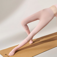 Chaussettes de yoga antidérapantes pour femmes, texture côtelée, confortables, respirantes, chaussettes à cinq doigts, tendance, élégantes, antidérapantes, chaussettes de Pilates