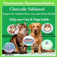 Comprimés de vitamines ADE pour chiens et chats AINA, favorisent l'amélioration de la santé du pelage, renforcent l'immunité, favorisent la croissance, sans céréales, absorption rapide, 2 ans