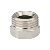 Adaptateur en laiton pour robinet, filetage femelle 1/2 po par compression mâle 3/8 po, tête hexagonale 0,75 pouces