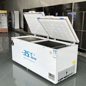 Freestanding Compressor Cooling Freezer Congelador Comercial Double Door Kitchen <strong>Fridge</strong> - Product Image 1
