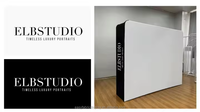 Support de toile de fond 3D pour photomaton, écran personnalisé, cadre en aluminium portable avec tissu tendu