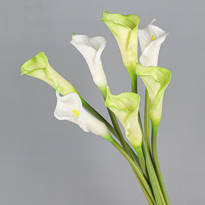 Offre Spéciale blanc vert clair mariage Bouquet Table pièce centrale décorative Calla <span class=keywords><strong>Lilly</strong></span> fleur artificielle plante décor Arrangement - Product Image 1