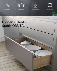 Rieles Deslizantes <span class=keywords><strong>de</strong></span> Metal <span class=keywords><strong>de</strong></span> Zinc <span class=keywords><strong>de</strong></span> Extensión Completa con Cierre Suave <span class=keywords><strong>de</strong></span> 20'' 500mm, Herrajes para Muebles, Guías <span class=keywords><strong>de</strong></span> Cajones <span class=keywords><strong>de</strong></span> Montaje Inferior - Product Image 5