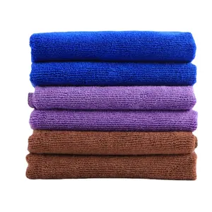 Hot Selling Microfiber Cleaning Cloth Warp Knitted Toalha Cinza 40*40cm 300gsm Car Microfiber Cloth Car Kitchen Towels