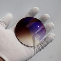EXIA M2A 1,61 Gafas de sol Lente Gradiente Color marrón Anti-impacto SHMC Azul Recubierto UV400 Base Curve 3