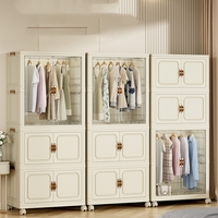 Organiseurs de rangement en plastique durables et écologiques XJH, design minimaliste, pliables et repliables, pour vêtements et chaussures