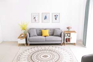 Canapé de salon <span class=keywords><strong>gris</strong></span> <span class=keywords><strong>bleu</strong></span>, couleur personnalisée avec pieds en bois, ensemble de canapés - Product Image 5