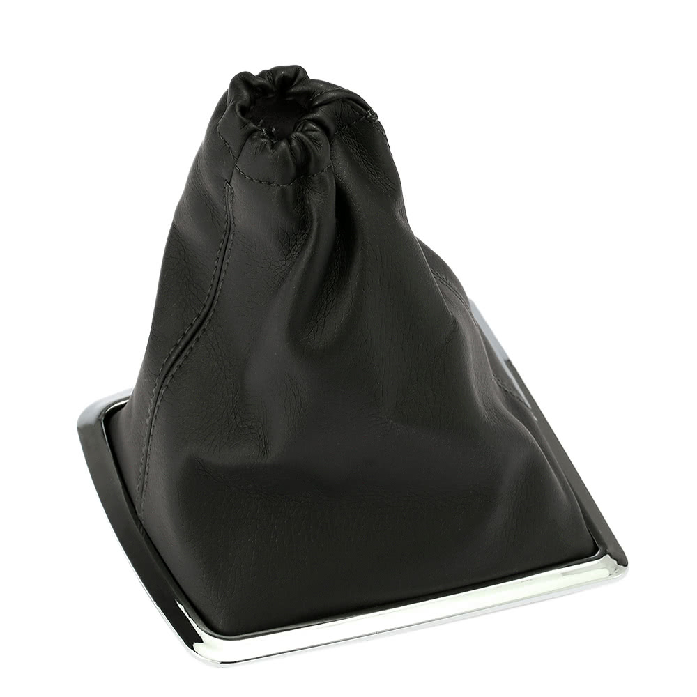 Gear Stick Gaiter Black Genuine Leather