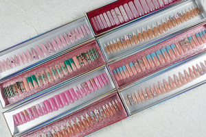 Оптовые накладные ногти в подарочной коробке, длинные, в форме гроба, для маникюра, искусственные ногти - Product Image 6