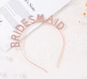 <span class=keywords><strong>Diadema</strong></span> de metal con diamantes de imitación para damas de honor, <span class=keywords><strong>diadema</strong></span> para el cabello de la equipo nupcial, decoración para celebración de bodas, ideal para fotos de la novia, ¡superventas! - Product Image 4