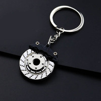 Porte-clés de disque de frein modifié de voiture créative pendentif de clé en alliage de Zinc