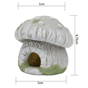 Casa de Resina con Forma de Hongo para Ranitas, Resistente a la Intemperie, para Decoración de Jardín de Hadas, Césped y Porche - Product Image 3