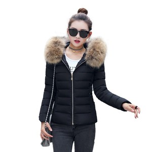 Cappotto <span class=keywords><strong>Corto</strong></span> in Cotone da Donna Autunno Inverno 2025, Nuovo Modello con Grande Collo in Pelliccia, <span class=keywords><strong>Parka</strong></span> Imbottito Taglie Forti - Product Image 5