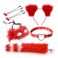 Bandeau métal Plug renard queue jouets Cosplay peluche drôle Romance jeu dame Couples 5 pièces BDSM ensemble