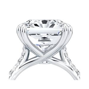 Anillo de Compromiso Radiante de Plata de Ley 925, Anillos Modernos con Baño de Rodio, Oro Amarillo y Oro Rosa, Engaste de Puntas, Alta Calidad - Product Image 6