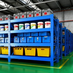 Medium Duty Steel Powder Coated Warehouse Storage Racking System Economical Shelving for Wholesalers - Product Image 1