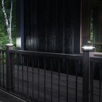 Lámparas Solares para Cercas de Jardín 2024, Iluminación Exterior Impermeable IP64, con Estaca, 3x3