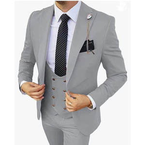 OEM Trajes De Hombre Slim Fit sposo smoking da sposa abito formale da uomo e donna 3 pezzi Blazer design Set abiti da uomo