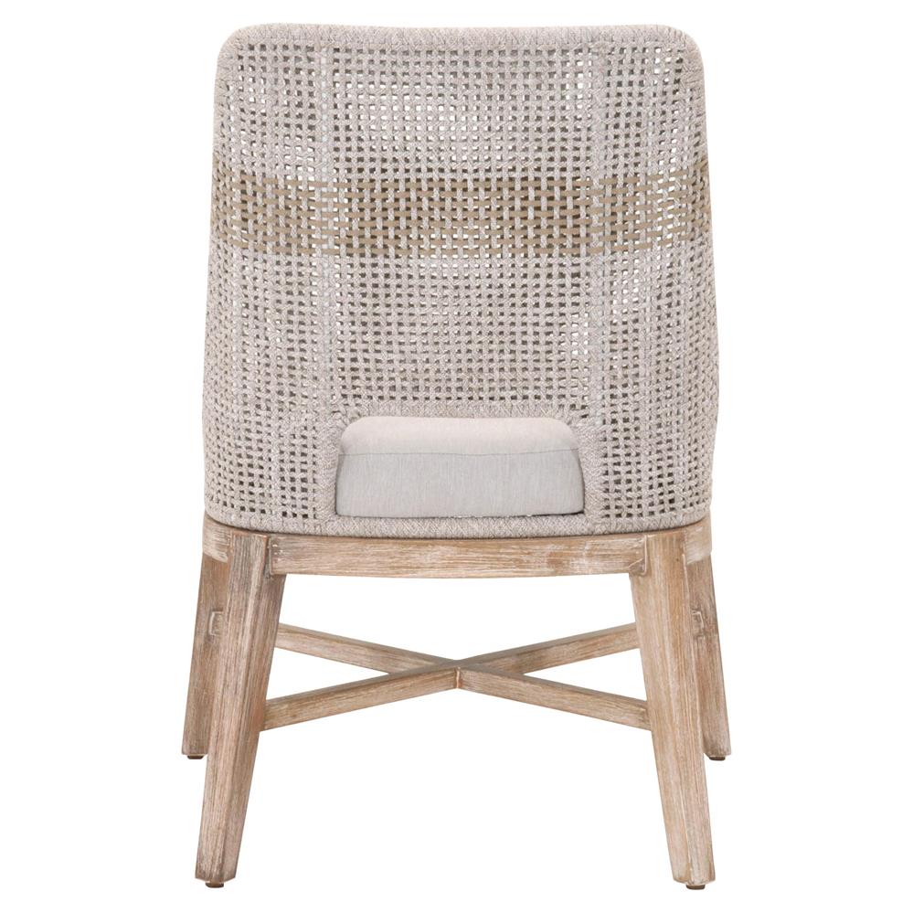 Restaurant home dining room furniture aluminum rope weave solid wood base dining chairs