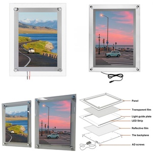 Panneau lumineux rectangulaire LED double face, boîte à lumière LED, panneau lumineux extérieur étanche facile à installer - Product Image 1