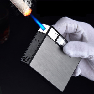 Caja de cigarrillos integrada pirotécnica con encendedor de llama azul, control de humo, 10, novedad de <span class=keywords><strong>2022</strong></span> - Product Image 3