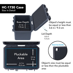 Étui étanche gratuit avec insert en mousse personnalisable, étui en plastique rigide pour protéger l'appareil photo et le microphone, pré-découpé, antichoc - Product Image 3