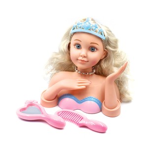 Half-length <strong>Plastic</strong> Fashion <strong>Doll</strong> <strong>Small</strong> Hair Dresser <strong>Doll</strong> Toy Set for Girls - Product Image 1